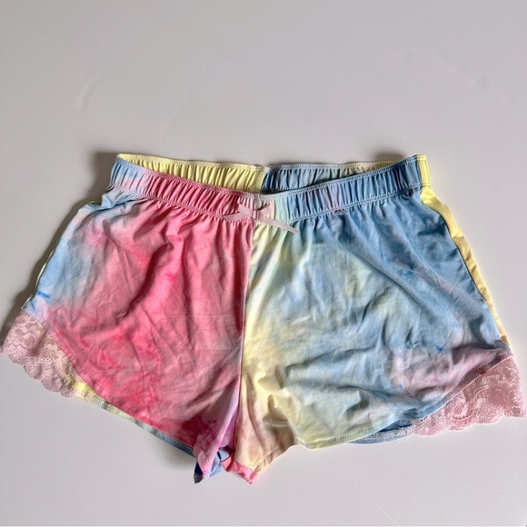 Colorful Tie-Dye Shorts Pajama Set, Women’s Size: Small - Picture 5 of 9